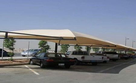 مشاريع مظلات مواقف السيارات 2021 صور مظلات مواقف سيارات من قمم الرياض 